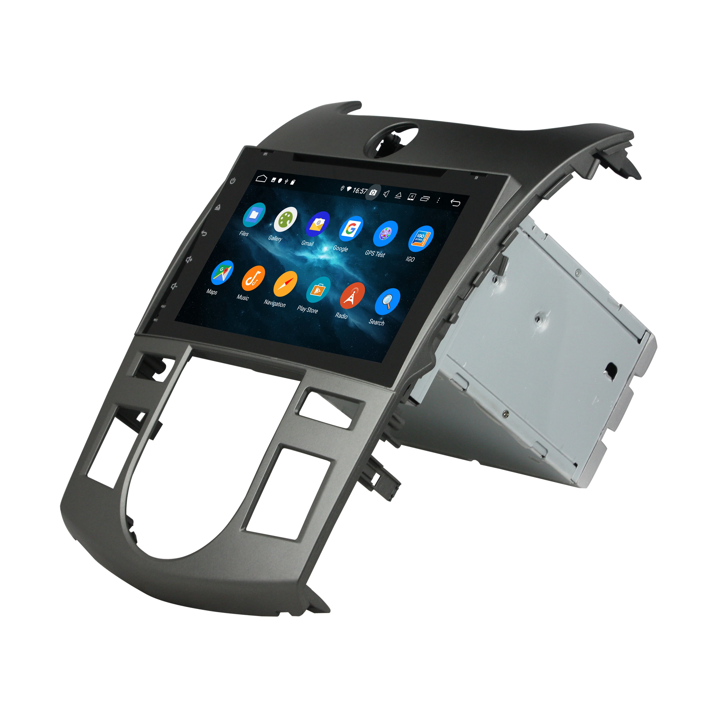 Top Android 9.0 Octa Core 8" Car Radio DVD GPS for Kia Forte Cerato 2008 2009 2010 2011 2012 4GB RAM WIFI Bluetooth USB Mirror link 1