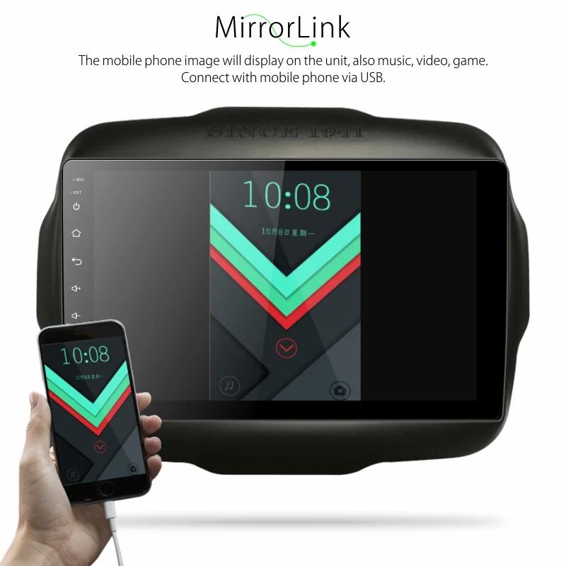 Excellent Dinpei Android 9.0 Car Radio Multimedia Player For Jeep Renegade 2016 2017 2018 GPS Navigation 4G wifi video carplay androidauto 1