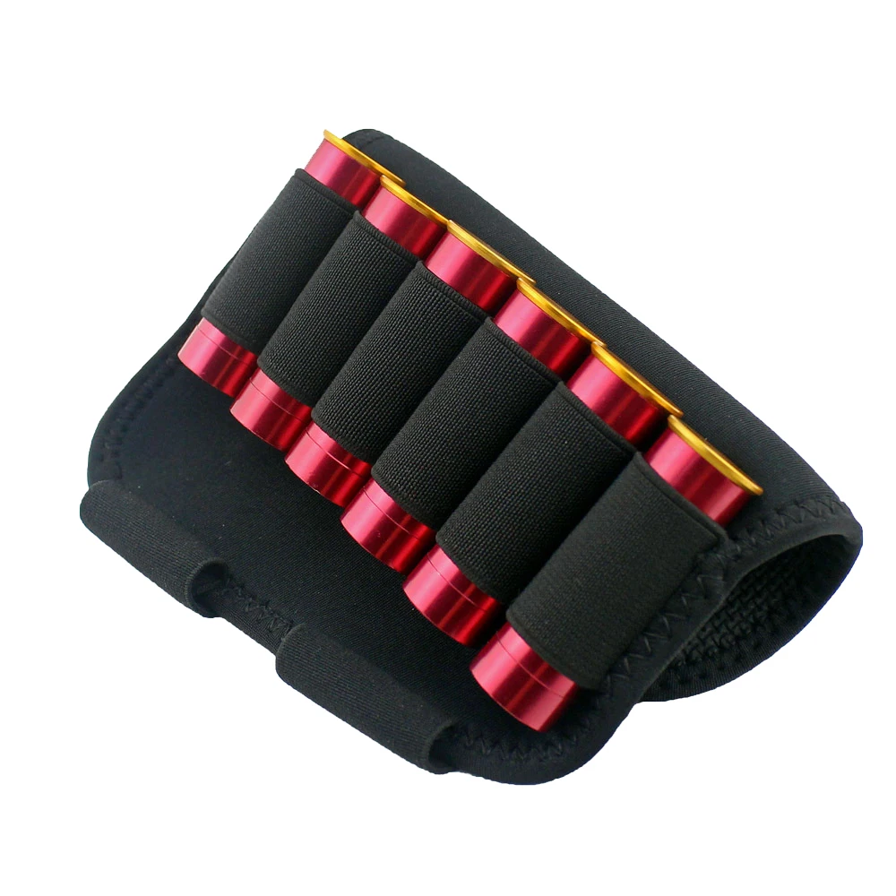 16 x 10 CM hunting Cartridge Belt Airsoft Tactical 6 Shots 12 20 Gauge Shot gun Shell Bandolier Ammo Adjustable Military Holster