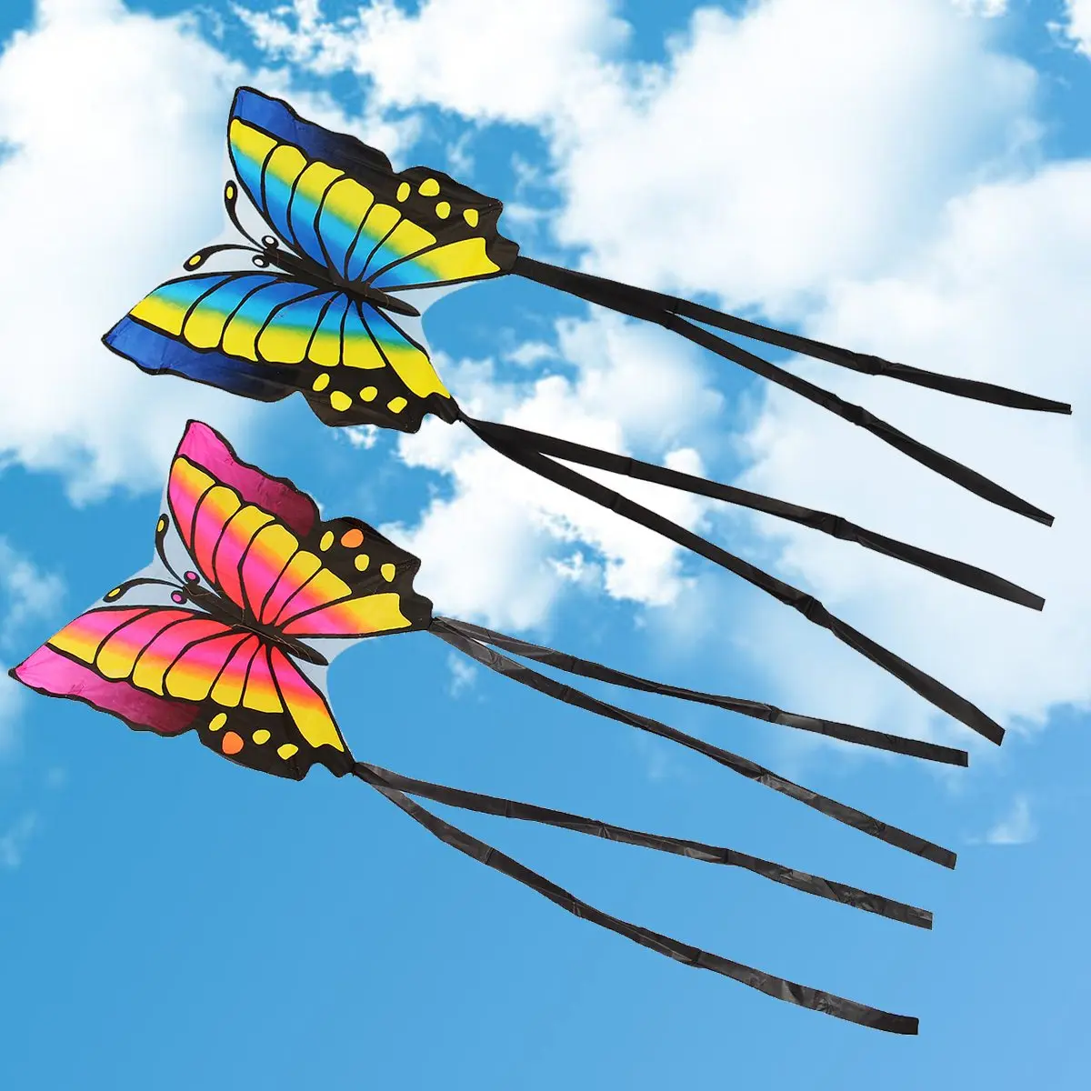 Children's Butterfly Kite Easy to Fly Single Line Kite Tail 1.5M