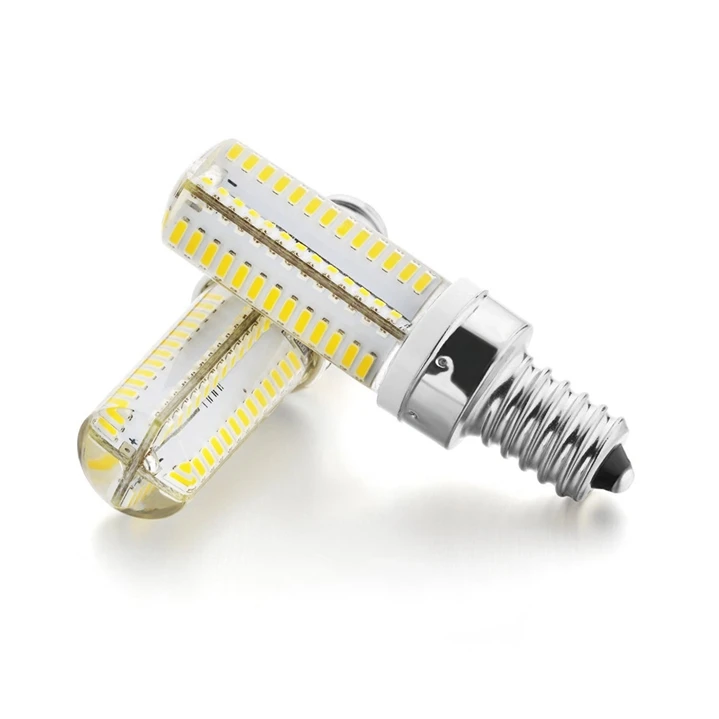 LED Лампочки AC110V/220 В 3.6 Вт 3014 SMD 104 галогенные лампы накаливания Замена 3500 К белый, 5 шт./лот