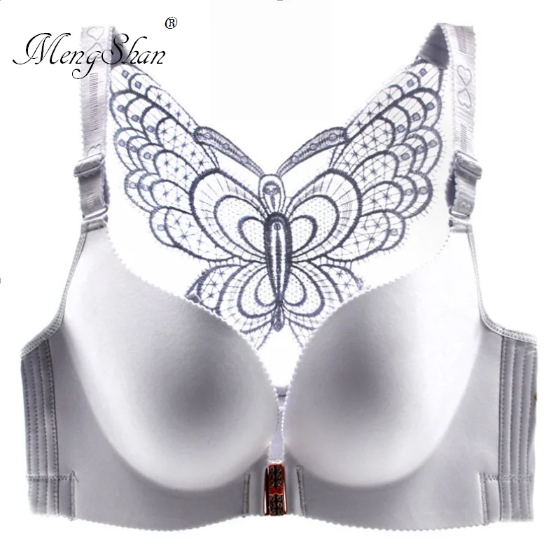  Gather up the beautiful back plus size bra Wireless Adjustment type Butterfly beauty back lingerie 
