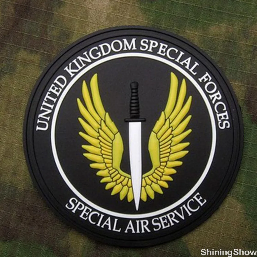 Британская армия S. A. SAS специальный воздушный сервис UKSF спецназ 3D ПВХ крюк петля