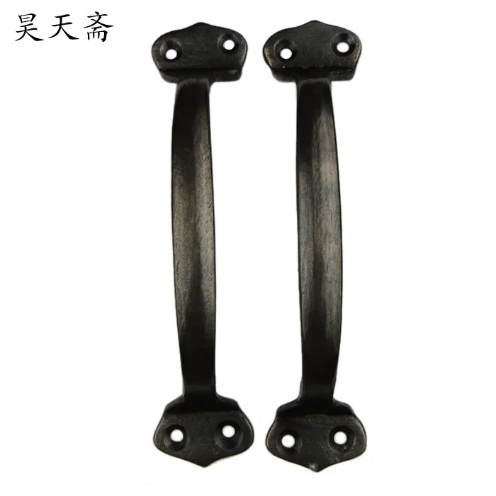 [هاو تيان نباتي] برونزية النحاس مقبض خزانة مقبض الباب كبيرة الصينية HTC-234