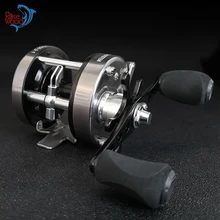 Новая Металлическая левая/правая рука круглая Baitcast Катушка 5,3: 1 Передаточное отношение джигинг литой барабан колеса 6 кг тяга мощность Приманка литья Рыболовная катушка