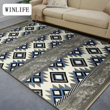WINLIFE геометрический Коврик для спальни коврики для гостиной ковры Европейский стиль ковры для гостиной Противоскользящие коврики