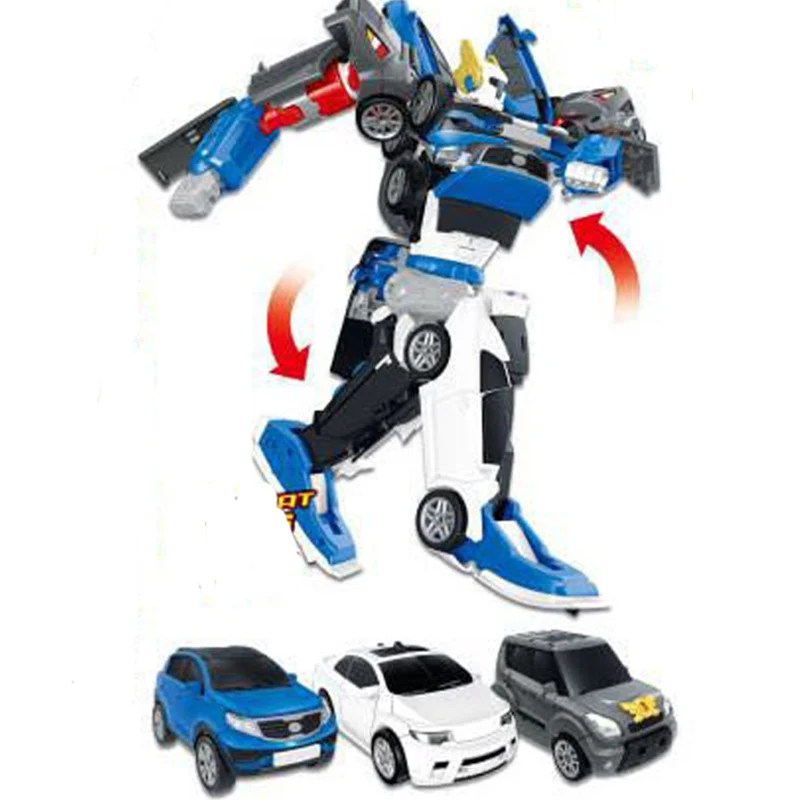 Tobot 3 в 1 Трансформационные машинки, робот, фигурка, игрушки, мультяшный персонаж, 3 машинки, сливаются, деформация, робот, модель, игрушки - Цвет: NO BOX