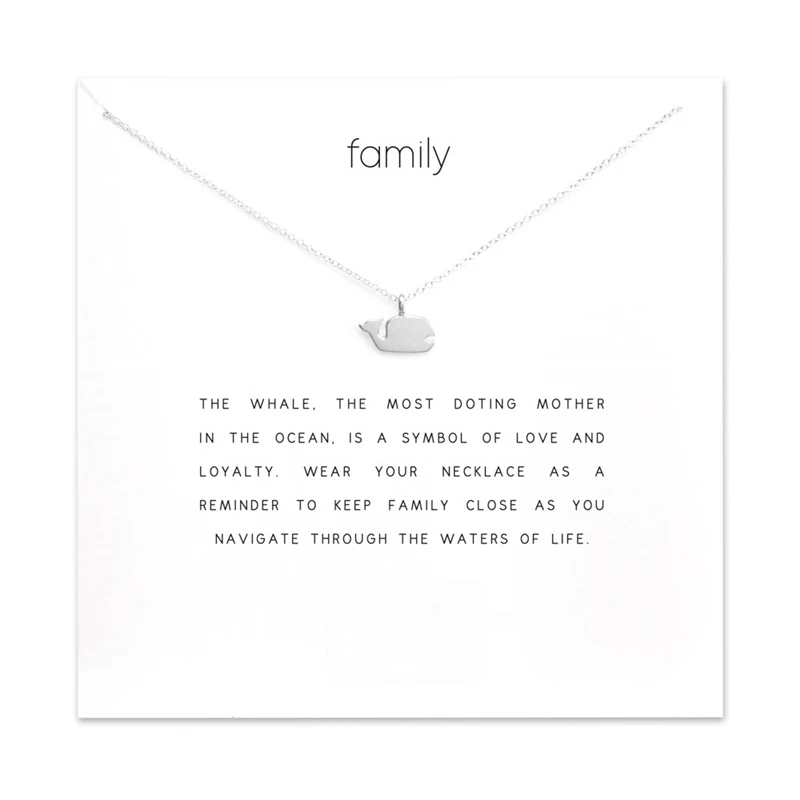 whale necklace 925