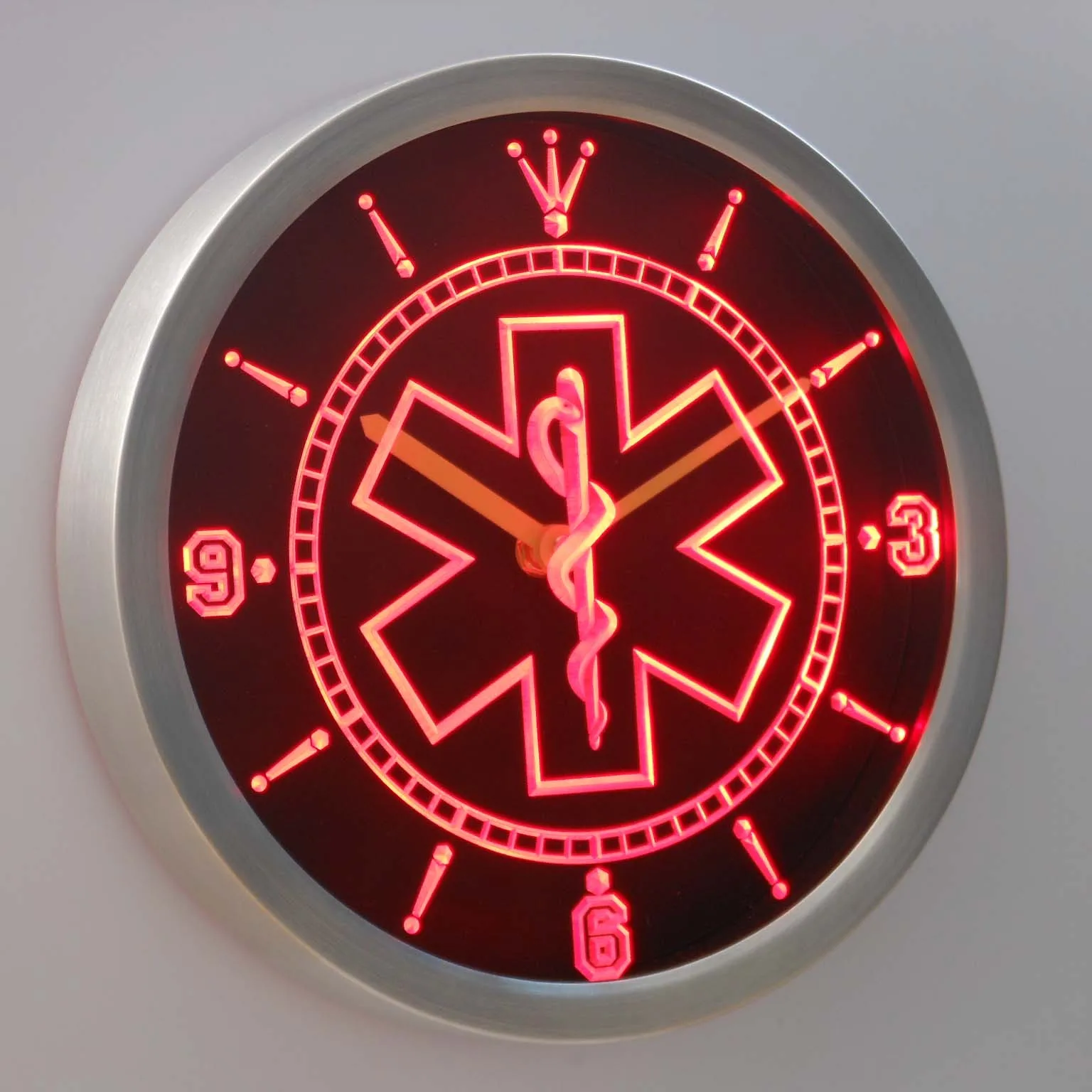 Nc0088 EMS медицинские неоновые световые знаки светодиодные настенные часы|wall clock|led