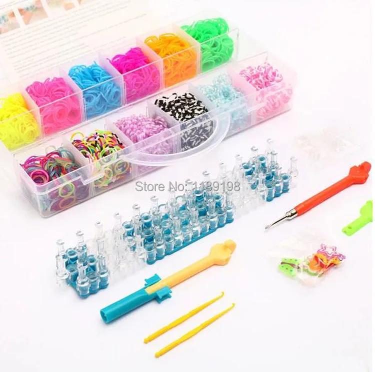 40 Grid Portable Loom Bands Kit Plastic Box Elastic Rubber Band Interesting Rubber Band Bracelet Patterns 40 Grid Portable Loom Bands Kit Plastic Box Elastic Rubber Band Interesting Rubber Band Bracelet Patterns