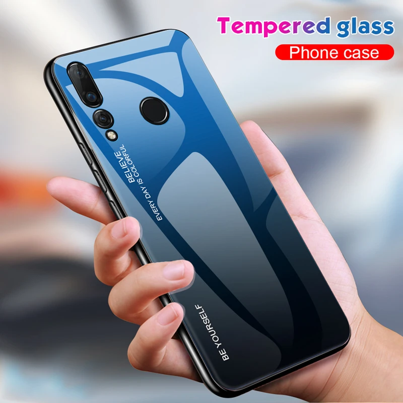 Для huawei P30 Lite P30 Pro P20 Lite P20 Pro Nova 3 3i чехол из закаленного стекла цветной защитный чехол для телефона