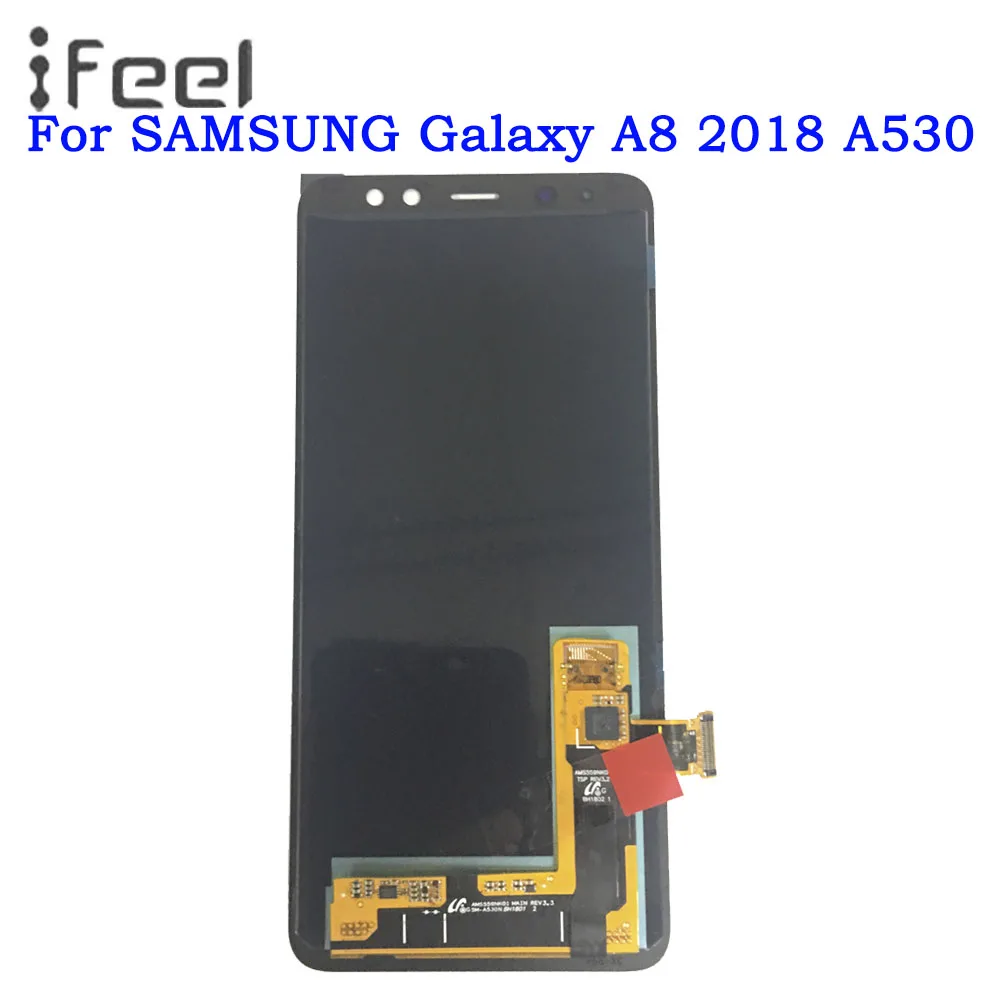 

AMOLED LCD For SAMSUNG Galaxy A8 2018 A530 Display Touch Screen for samsung A8 Plus 2018 A730 Display Free Shipping