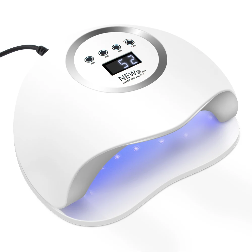 Dmoley 72W Nail Dryer Dual UV LED Nail Lamp 36 leds LED Lamp with