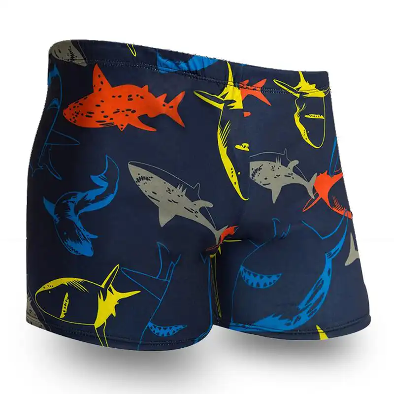 new shark men swimwear boxer beach shorts mens