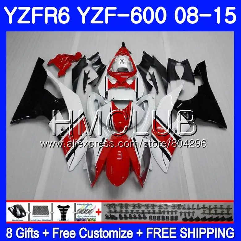 

YZF-R6 Red black new For YAMAHA YZF R 6 YZF600 YZFR6 08 12 13 14 15 16 103HM.22 YZF-600 YZF R6 2012 2013 2014 2015 2016 Fairings