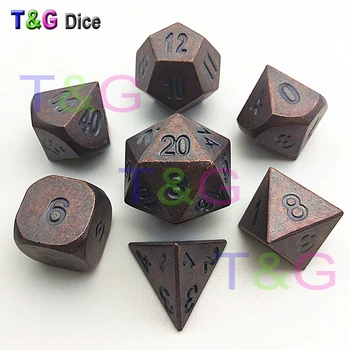 

Table Game New Metal Dice Poly Cubes Plus Box D&D Digital