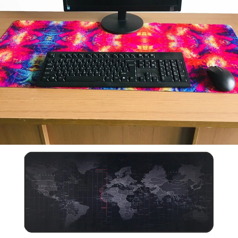 Print DIY Soft Large Gaming Mousepad Hot 90x40cm Desk Mat Pad For Overwatch World Of Warcraft Desk Keyboard Mice Mat Mousepads
