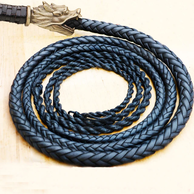 Dragon Chinese Horse Whip flogger Hand Made Halter Braided Riding Whip
