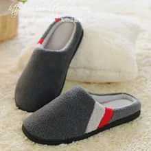 Winter Neue männer Baumwolle Hausschuhe Qualität Korallen Samt Warm Hallenschuhe rutschfeste Weiche Untere Schuhe Hause Boden hausschuhe Große Größe