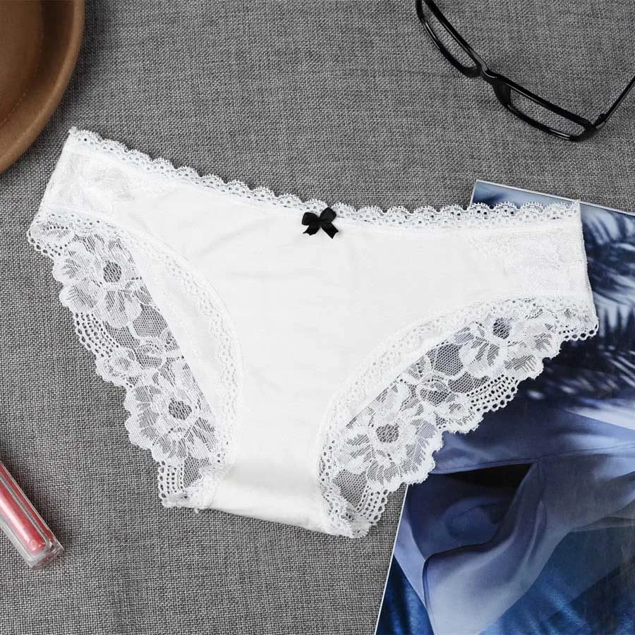 4 pcs New Brand Woman Cotton Cute Panties Vs Love Pink Women Briefs Sexy Lace for Girls Calcinhas Underwear Lingerie Intimates (12)