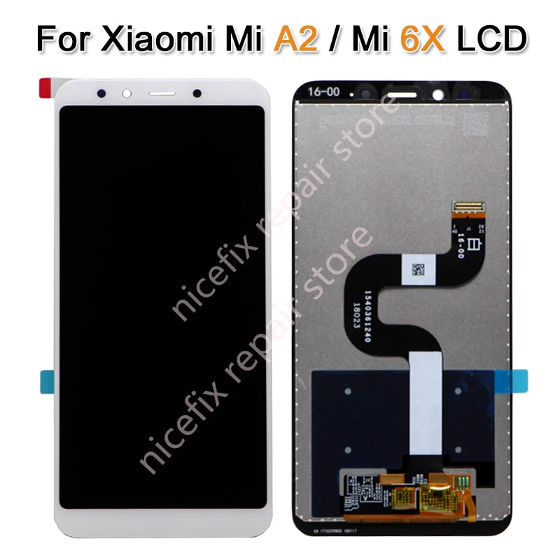 

LCD Display For Xiaomi Mi A2 MIA2 Display Touch Screen with Frame Digiziter Assembly Replacement Repair Parts For XiaoMi 6X LCD