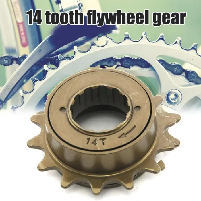 Велосипед Freewheel gear велосипед 14 зуб односкоростная Звездочка Металл 34 мм апертура инструмент TN88