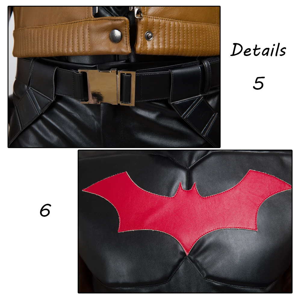 Batman Red Hood Cosplay Costume - Jason Todd Halloween Cosplay for Men: Leather Jacket Cosplay Clothing, Custom Made image 5