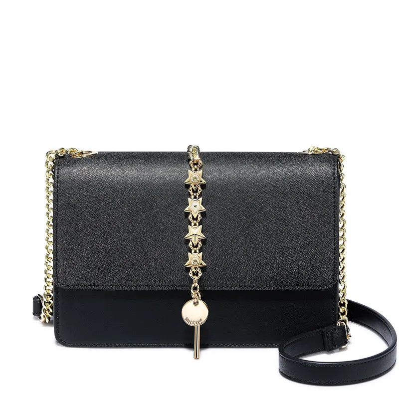 

2019 New Autumn and Winter Genuine Leather Women Purses and Handbags Famous Designer High Quality Chain Shoulder Messenger Bags