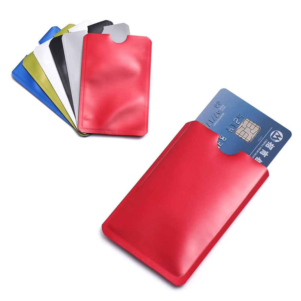 

10 Pcs/Pack Smart Anti-theft Reader Lock Bank ID Case Anti Rfid Blocking Card Holder Safety Protection Metal Credit Card Holder