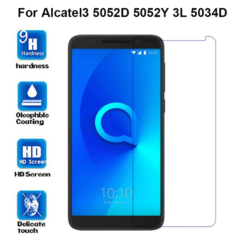 

9H Tempered Glass For Alcatel 3 3L 5.5" 2018 Screen Protector Protective Film Guard For Alcatel3 5052D 5052Y 3 L 5034D Glass