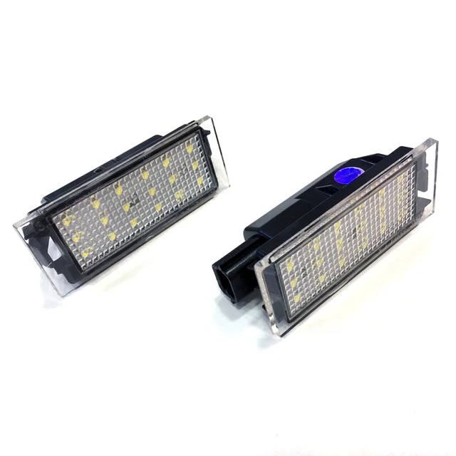 Car Flashing Car LED License Plate Light For Renault Clio Laguna 2 Megane 3 Twingo Master Vel Satis Opel Movano Number Lamps 5