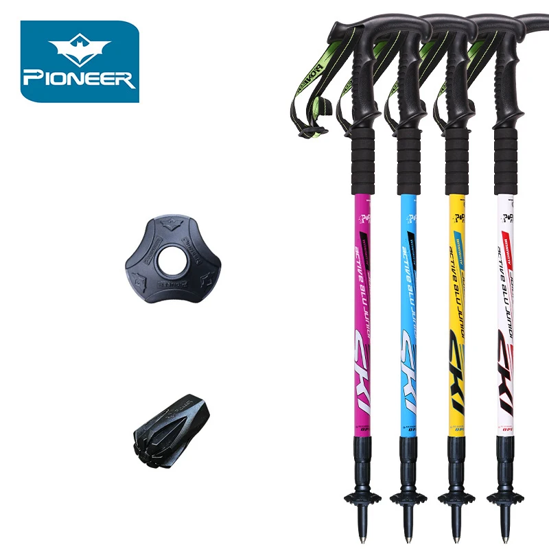 

Trekking Pole With Antishock System Telescopic Collapsible And Ultralight For Hiking Mountaining Backpacking Camping Walking