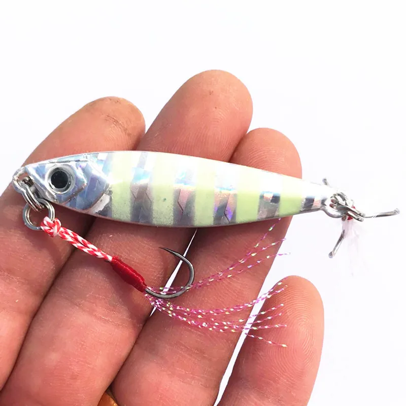 Shore Long Casting Jigs Fishing Lure Slow Shaking Jigbait 7-80g Artificial Lures Hard Baits Glow 1 Piece Sale 2