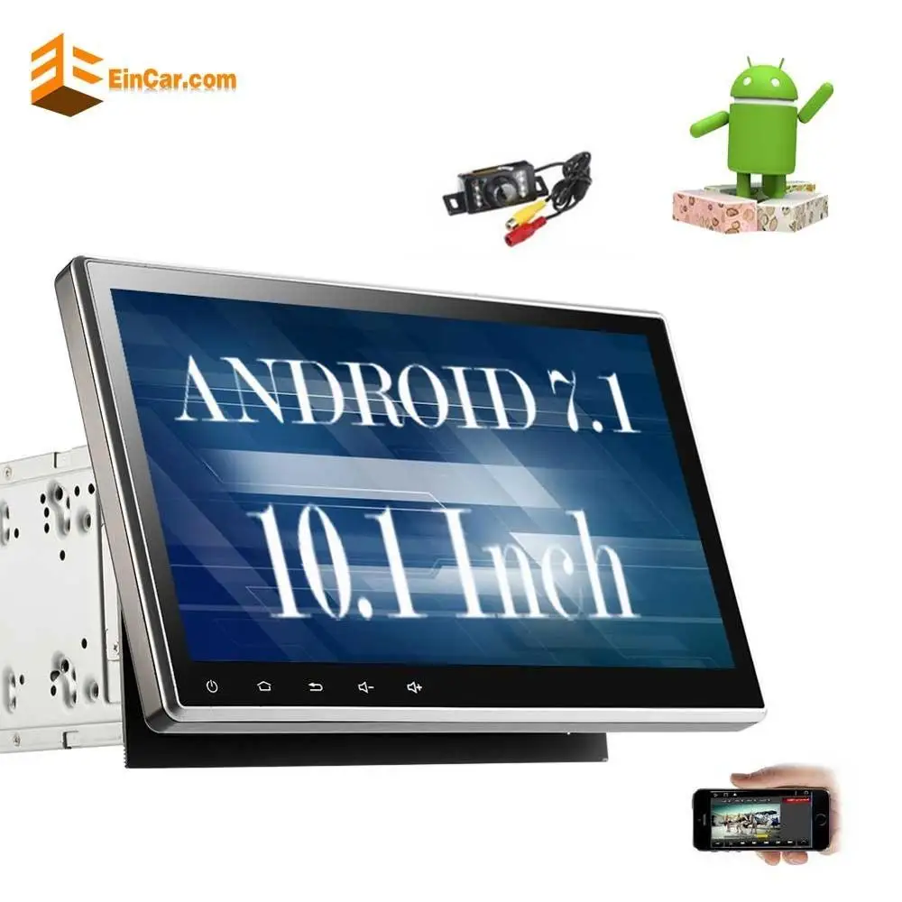 

10.1" Android 7.1 2Din Car Stereo DVD/CD GPS Navigator Radio Receiver Support Bluetooth WIFI AM/FM Subwoofer+Free Reverse Camera