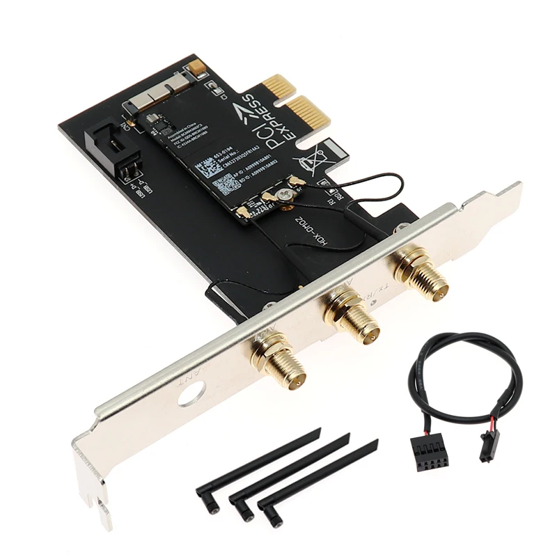 Адаптер беспроводной AC 1750M двухдиапазонный PCI E bcm9360cs BT4.0 адаптер переменного тока