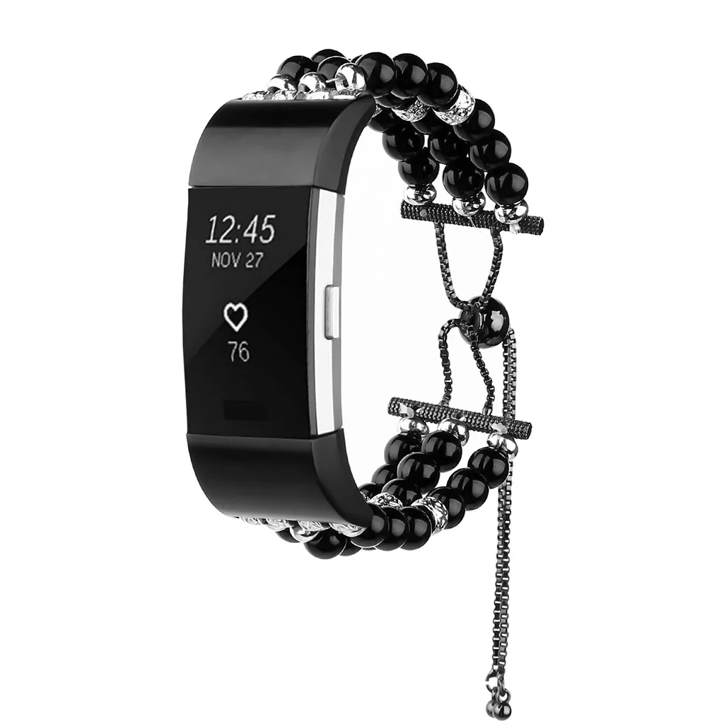 Женские красивые Ремешки для наручных часов Fitbit Charge2 заменить Телескопический ювелирный ремень наручные часы с ремешком аксессуары