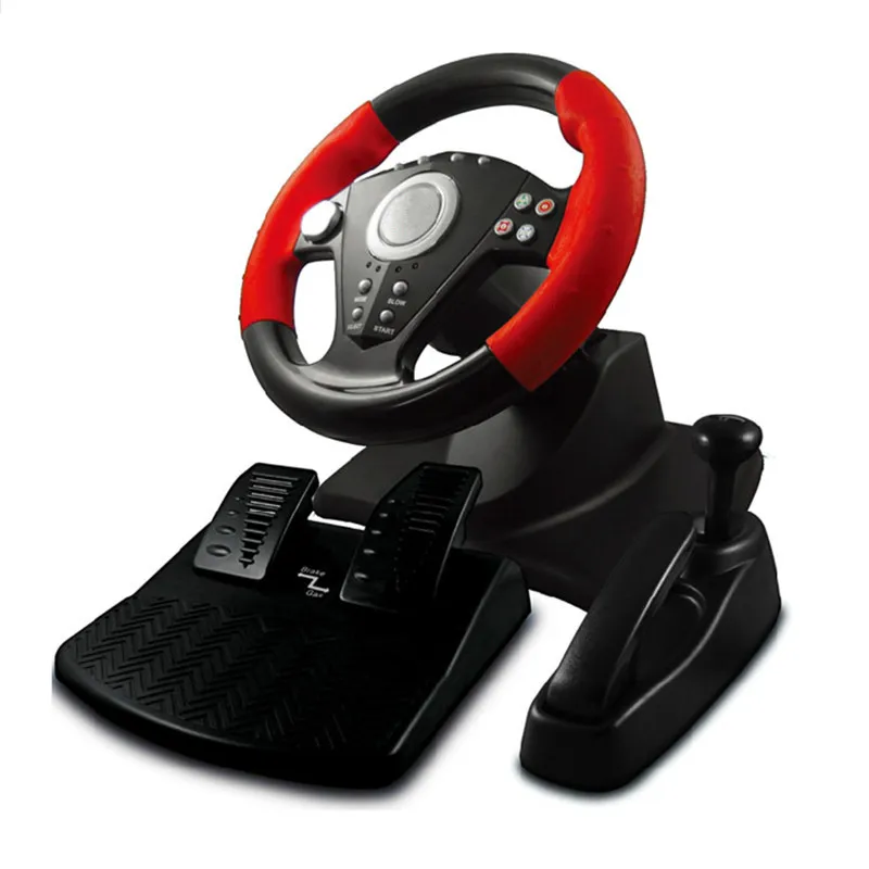 Image 2014 new hot Dillon pupt808 simulation automobile race game steering wheel pc usb computer game steering wheel free shipping