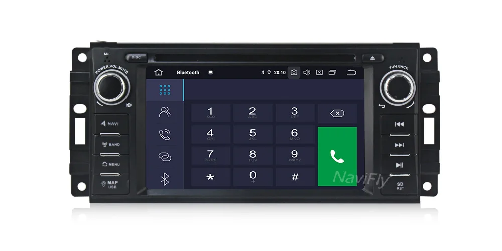 Perfect NaviFly IPS DSP 6.2" Android 9.0 Car Radio DVD Player GPS Navigation for JEEP Patriot Liberty Wrangler Compass DODGE Chrysler 23