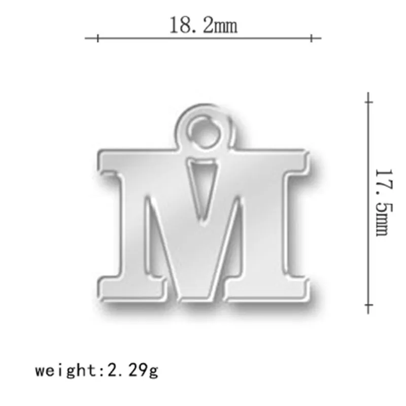 Myshape, буквы английского алфавита, подвески, A-Z, кулон, сделай сам, ручная работа, изготовление ювелирных изделий, по одному из каждого, 26 шт. в партии