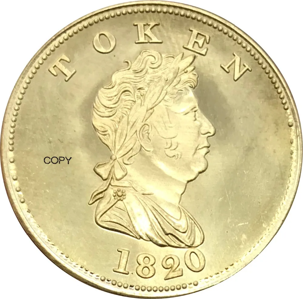 North West компания Unholed Token 1820 красная медь копия монет