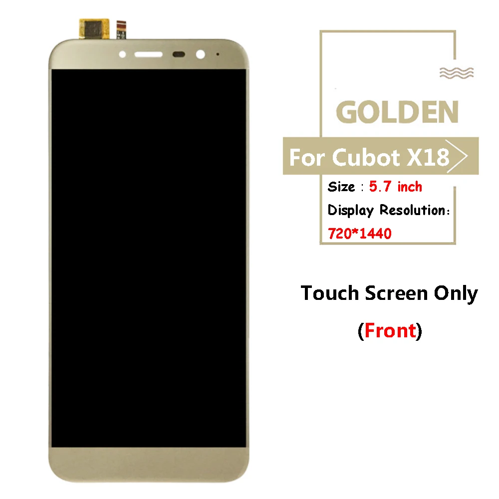 Skup Testowane dobrze dla Cubot X18 wyświetlacz LCD + Panel dotykowy zamiennik digitizera części montażowe 5.7 cal 720*1440 + narzędzia