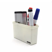 Peerless 1 шт. коробки для домашнего хранения Магнитный пластиковый органайзер для хранения ящик коробка с изображением исписанной мелом доски ручки для хранения стола