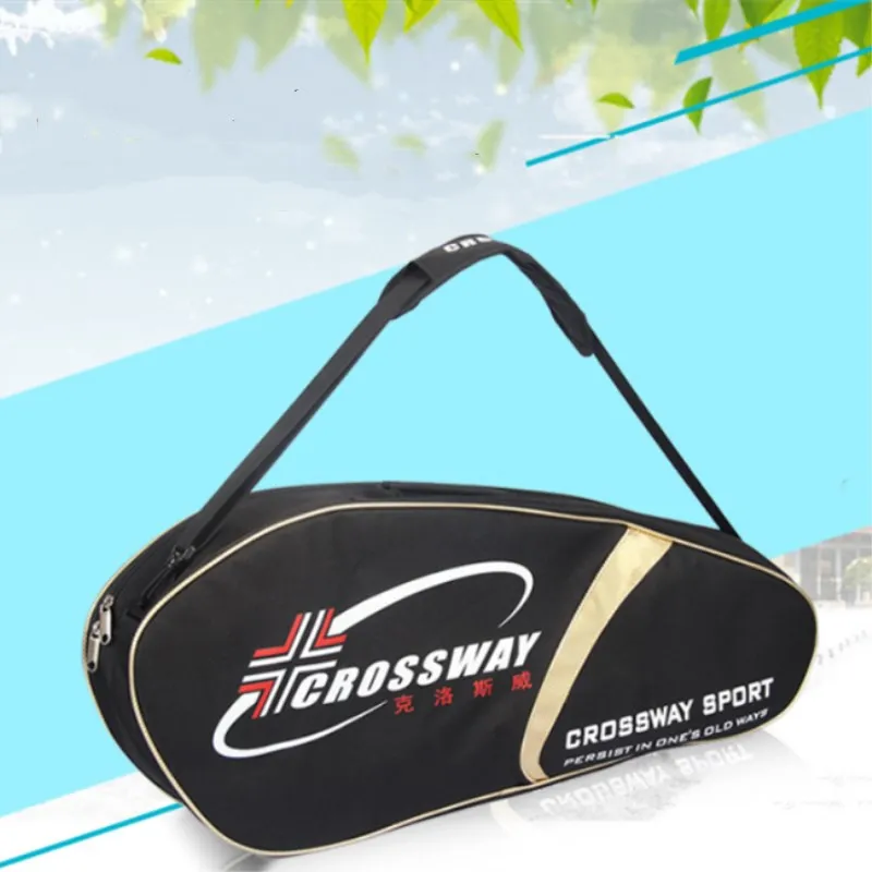 Large Capacity Racquet Sport Bag Portable Badminton Tennis Racket Bag For 6 Rackets Waterproof
