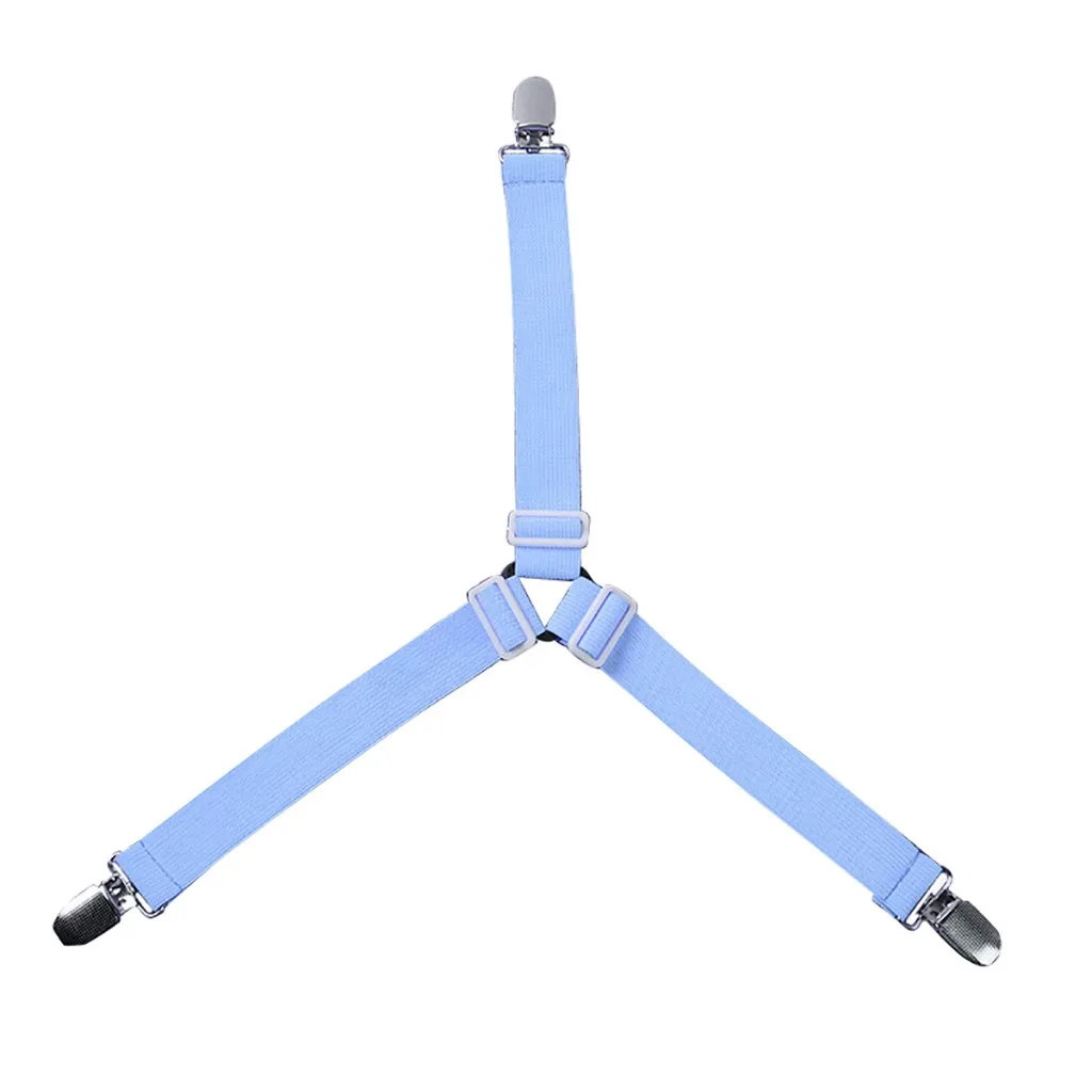 Quneed Elastic Bed Sheet Straps Clips Adjustable Heavy Duty Grippers