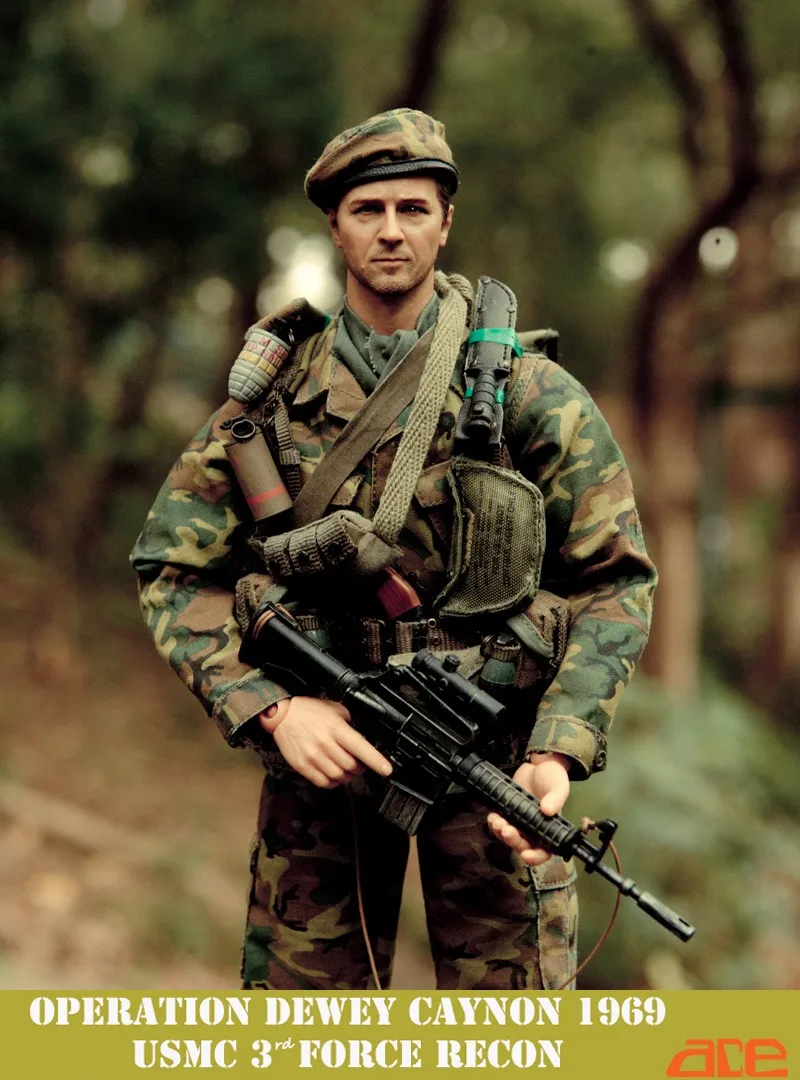 1/6 масштаб фигурка кукла операция Dewey Caynon 1969-USMC 3rd Force Recon Коллекционная 1" фигурка куклы пластмассовые игрушечные модели