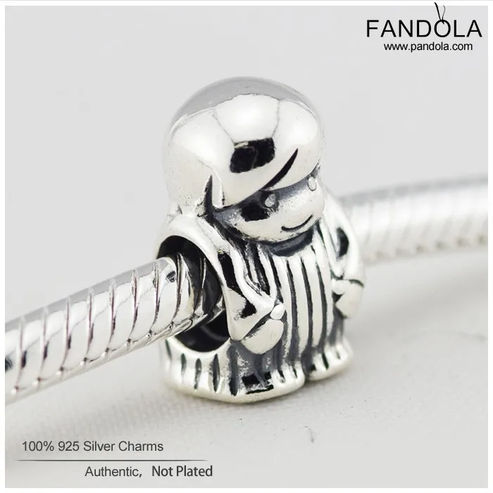 

Authentic 925 Sterling Silver Charms Little Boy Charm DIY Findings Fits Pandora Style Bracelets New Charm European Fashion