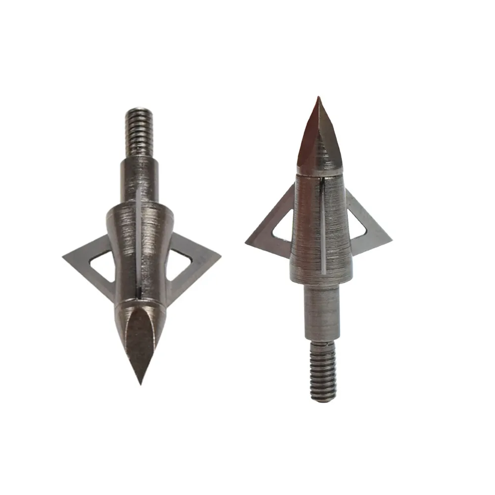 

12X Broadheads 100gr-125gr Hunting Arrow Head 3-blades for Archery Bow Outdoor Target Shooting