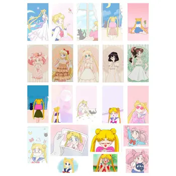 

2 PCS Kawaii Sailor Moon Girls Cosas Kawaii Uncut Stickers Scrapbooking Stationery Washi Tape Set School Supplies