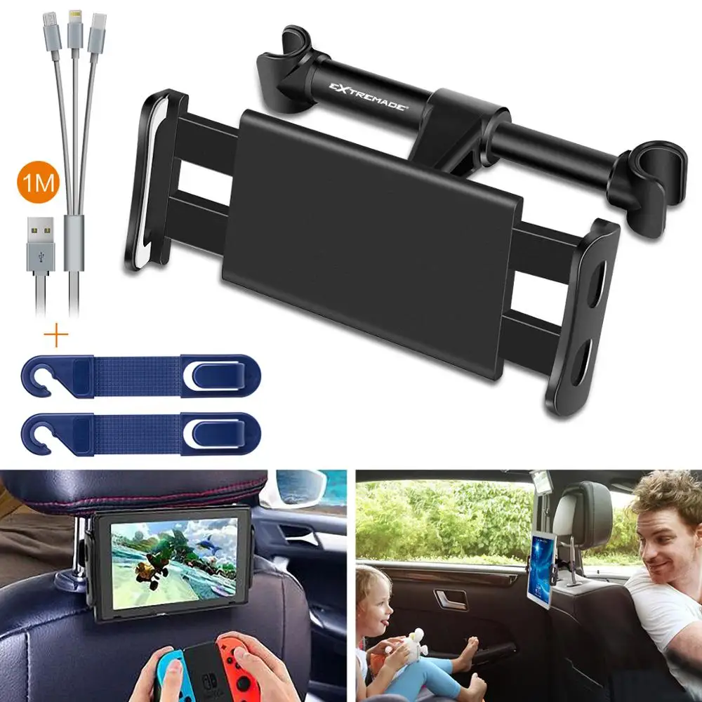 

Car Headrest Mount Holder Car Back Seat Stand Bracket for 4.7 to 7.9 Inch Phone Tablet for iPhone Samsung Galaxy Huawei Xiaomi