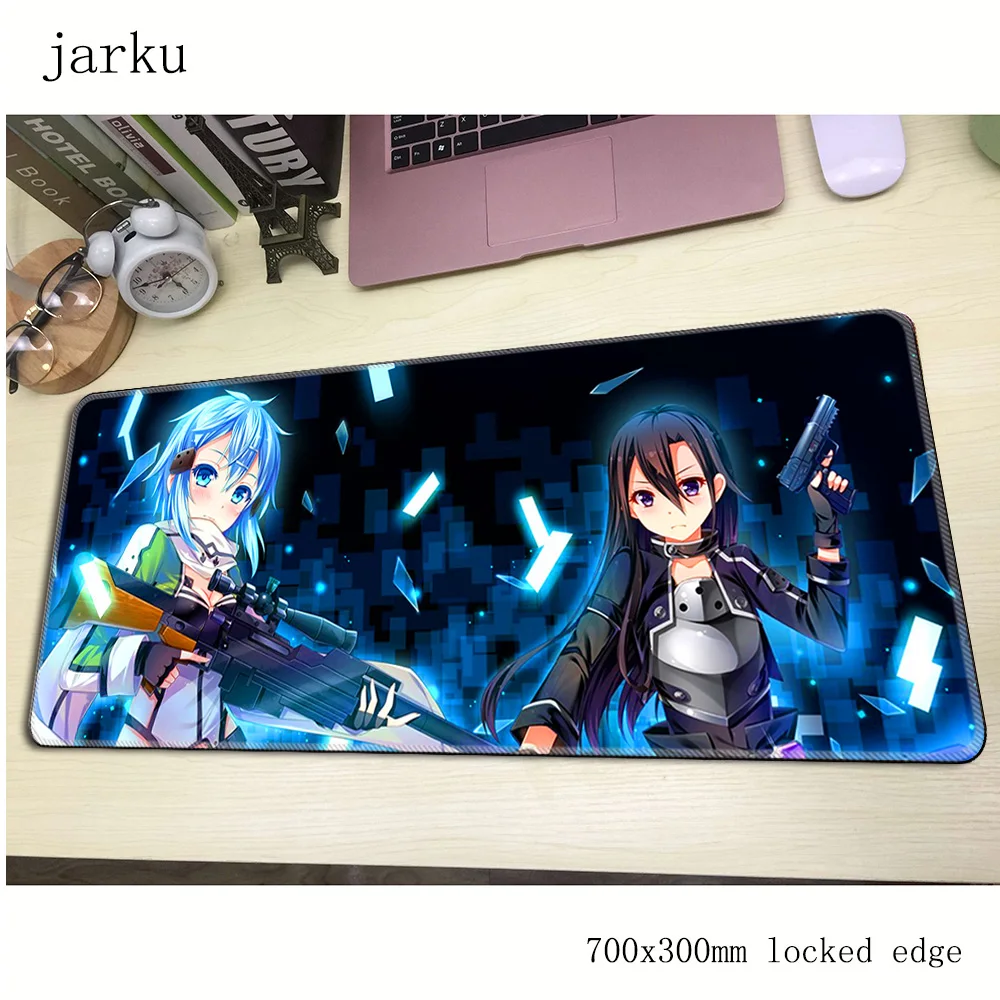 Sword Art онлайн геймерский коврик для мыши 700x300X3 мм игровой коврик для мыши NERvGear аксессуары для ноутбуков ПК ноутбук padmouse эргономичный коврик
